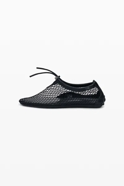 Desigual Adjustable Flat Ballerina In Black