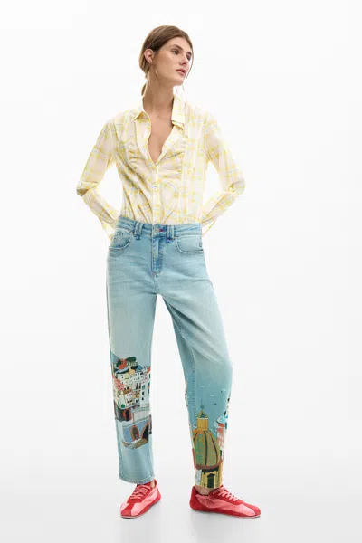 Desigual Amalfi Jeans Trousers In Blue