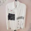 Desigual Amor Button Up Blouse In White In White