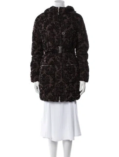 Pre-owned Desigual Animal Print Faux Fur Jacket In Brown