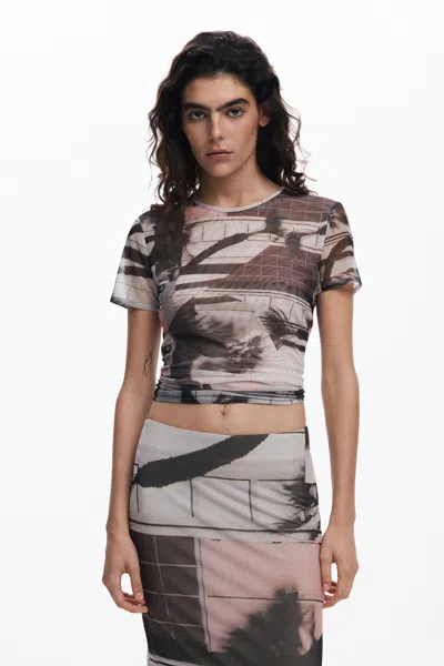 DESIGUAL ARTY PRINT T-SHIRT