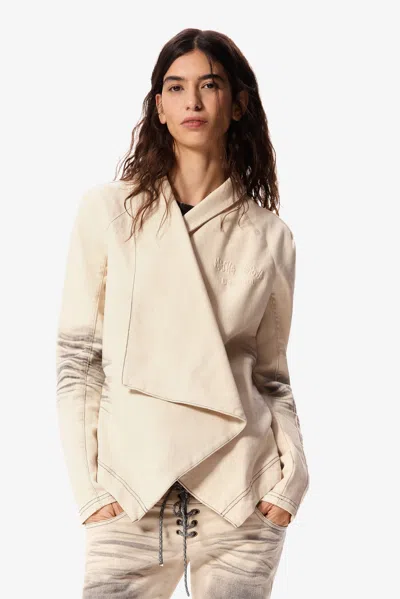 Desigual Asymmetric Coat Masha Popova In Neutral