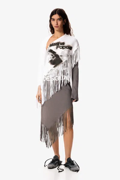 Desigual Asymmetric Dress Masha Popova In Gray