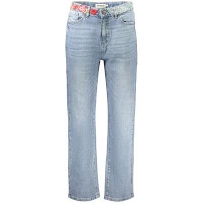 Desigual Azzurro Cotton Womens Jeans In Blue