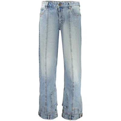 Desigual Azzurro Cotton Womens Jeans In Blue