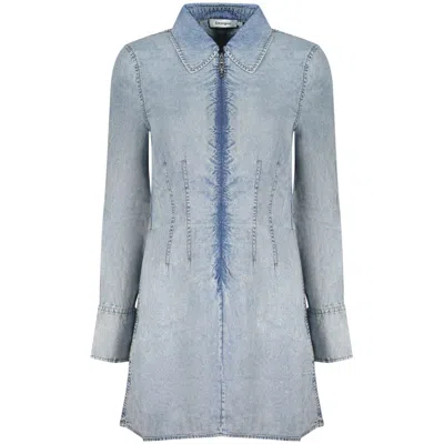 Desigual Azzurro Lyocell Women Dress In Blue