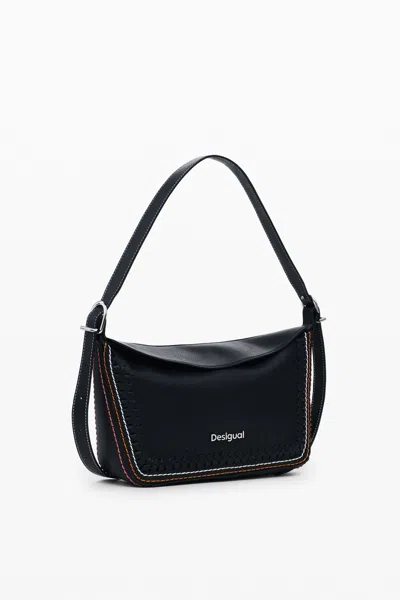 Desigual Bag With Braided Details In Black