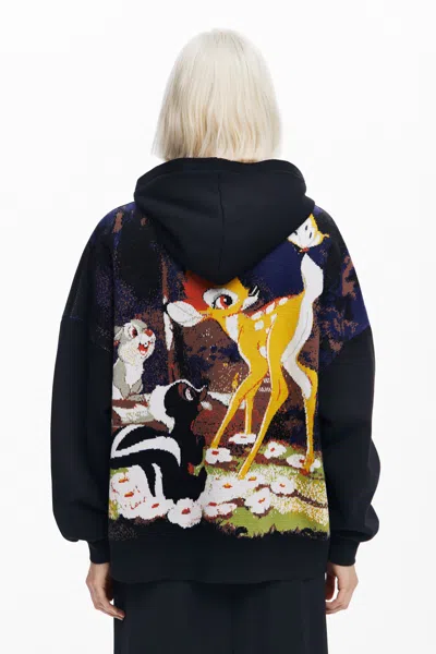 Desigual Bambi Sweatshirt In Black
