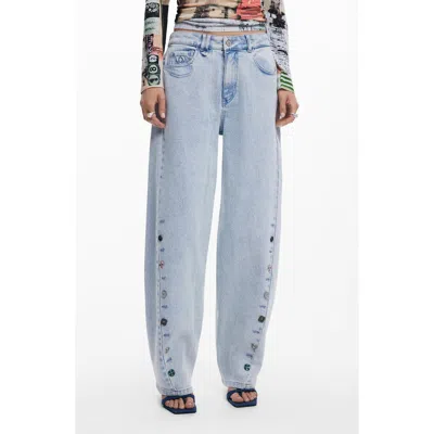 DESIGUAL DESIGUAL BARREL LEG JEANS