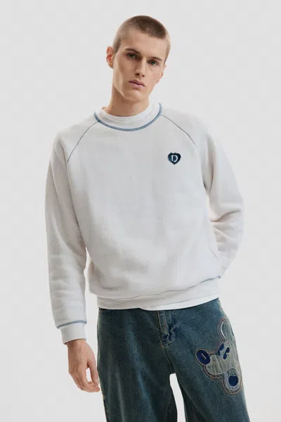 Desigual Basic Knit Sweatshirt In White