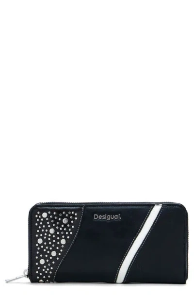 Desigual Beaded Zip Around Wallet