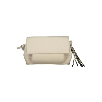 Desigual Beige Polyethylene Handbag In White