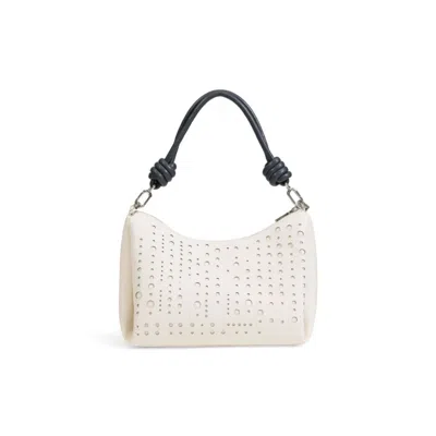 Desigual Bloomer Faux Leather Handbag In White