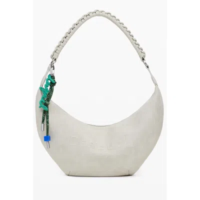 Desigual Beige Polyurethane Women's Handbag In White
