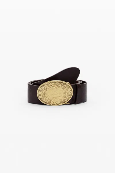 Desigual Belt Buckle In Brown