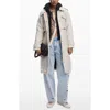 Desigual Belted Trench Coat With Removable Hooded Bib In Neutral