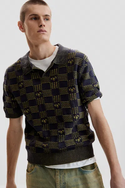 Desigual Bicolor Polo Shirt In Blue