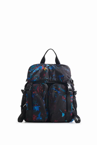 Desigual Big Arty Backpack In Black
