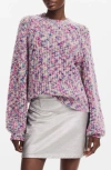 Desigual Multicolored Sweater In Pink Mix