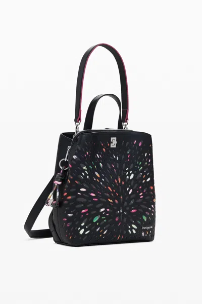 Desigual ミニパンチングバックパック In Black