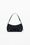 Desigual スタッズ付き刺繍小型バッグ In Black