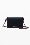 Desigual ミディアムサイズのシンプルなコンバーチブル財布 In Black