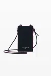 Desigual ミディアムサイズの無地のコンバーチブル財布 In Black