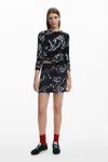 Desigual ミニスカート レタリング In Black