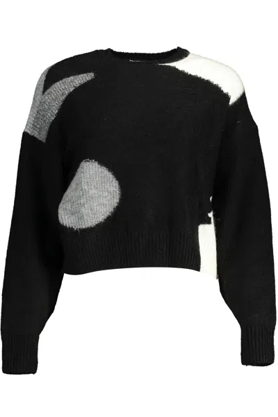 Desigual Crew-neck Sweater In Black