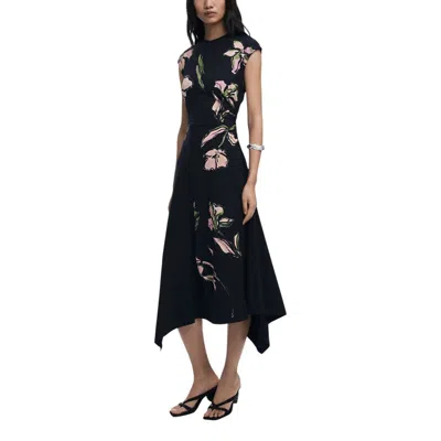 Desigual Black Cotton Long Dress