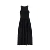Desigual Ribbed Eyelet Midi Dress In Black