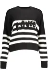 DESIGUAL BLACK COTTON SWEATER