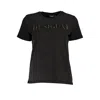 Desigual Black Cotton T-shirt In Multi