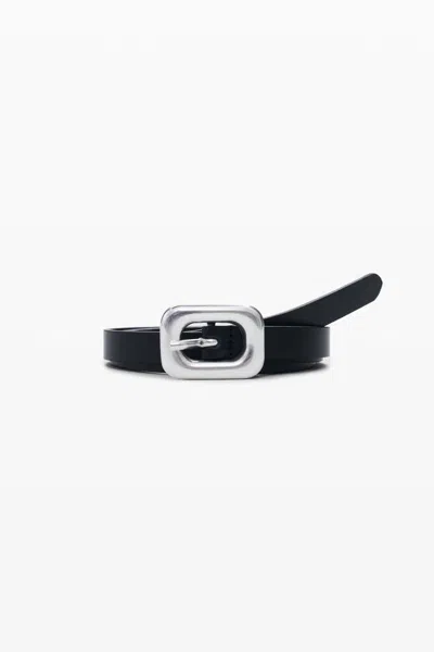 Desigual Black Leather Belt