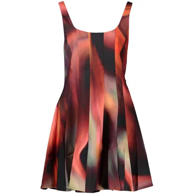 Desigual Black Polyester Casual Dress In Multi