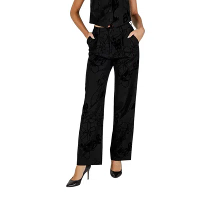 Desigual Black Polyester Flared Pants