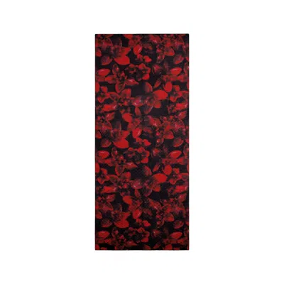 Desigual Black Polyester Scarf In Red
