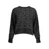 Desigual Oversize Manifesto Jumper In Black