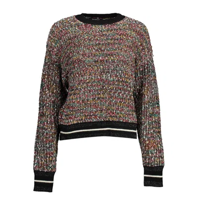 DESIGUAL BLACK POLYESTER SWEATER