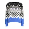 Desigual Black Polyester Sweater In Multi