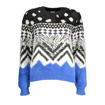 Desigual Black Polyester Sweater In Multi