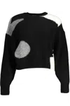 DESIGUAL BLACK POLYESTER SWEATER