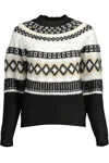 DESIGUAL BLACK POLYESTER SWEATER