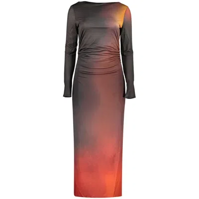 Desigual Black Polyester Women's Dress In Multi