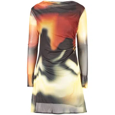 Desigual Black Polyester Women's Dress In Multi
