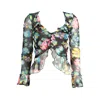 Desigual Black Polyester Women T-shirt In Multi