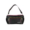 DESIGUAL BLACK POLYETHYLENE HANDBAG