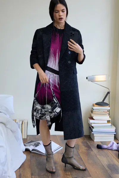 Desigual Black Textured Coat