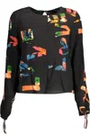 DESIGUAL BLACK VISCOSE SWEATER