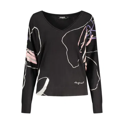 Desigual Black Viscose Women's Sweater